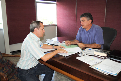 Prefeito Veveu se reuniu no Paço Municipal com o Chefe do Escritório do IBAMA em Sobral.