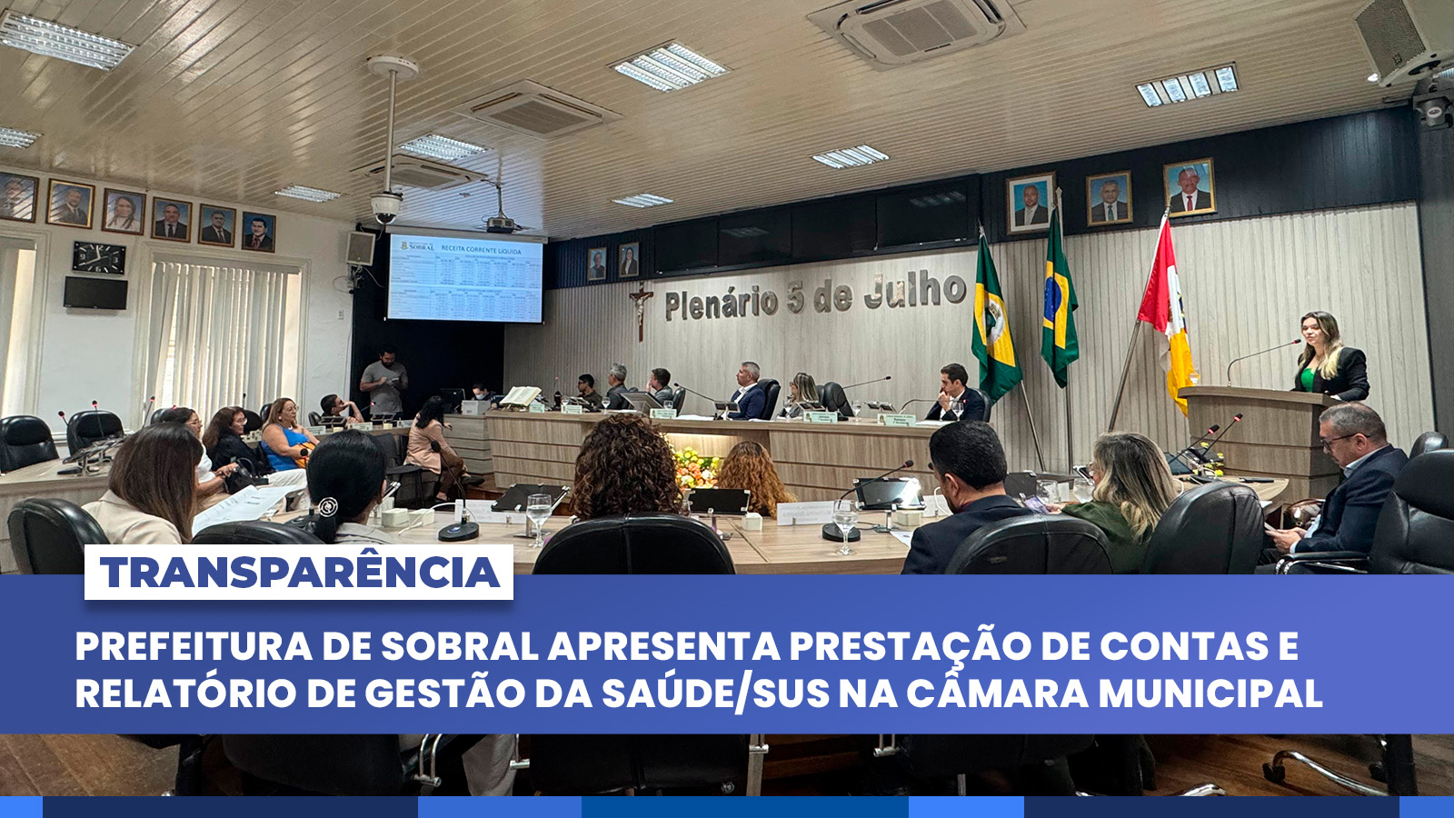 Prefeitura de Sobral presta contas na Câmara Municipal