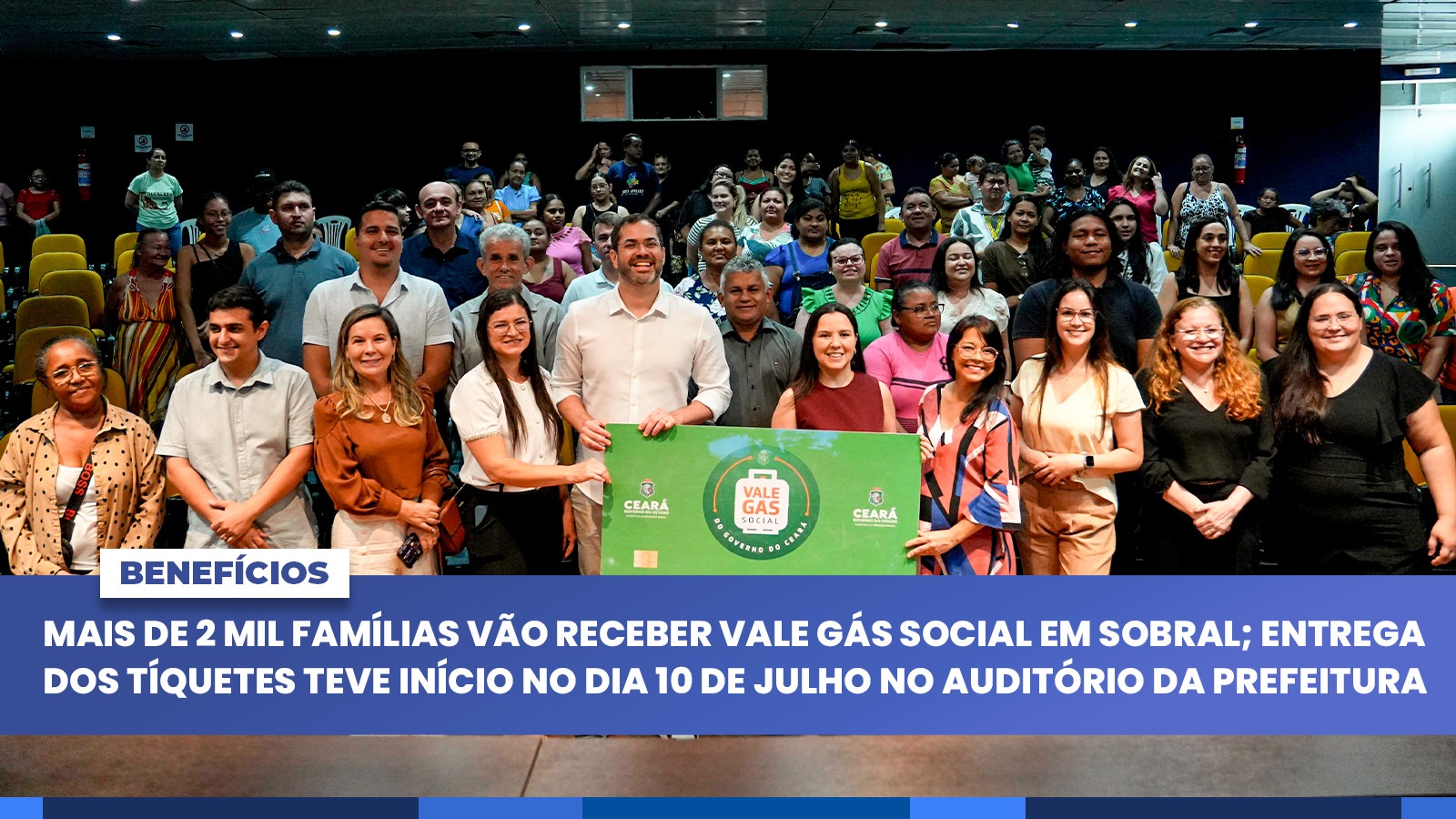 Mais de 2 mil famílias sobralenses vão receber Vale Gás Social