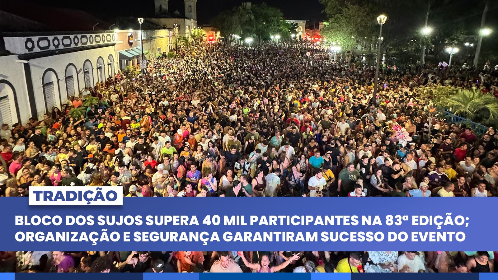 Bloco dos Sujos supera 40 mil participantes em sua 83ª edição