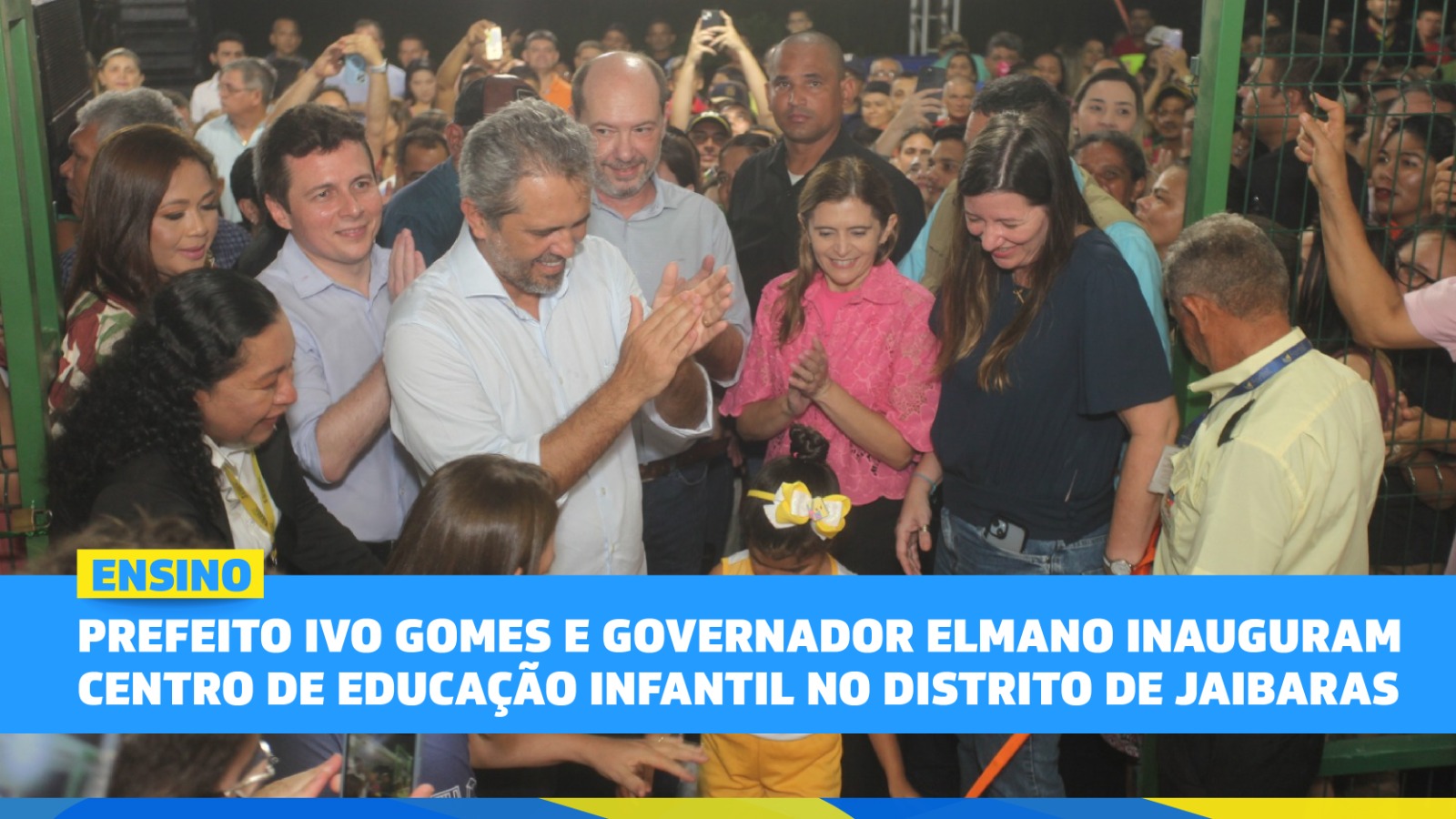 Prefeito Ivo Gomes e governador Elmano de Freitas inauguram 19º Centro de Edu...