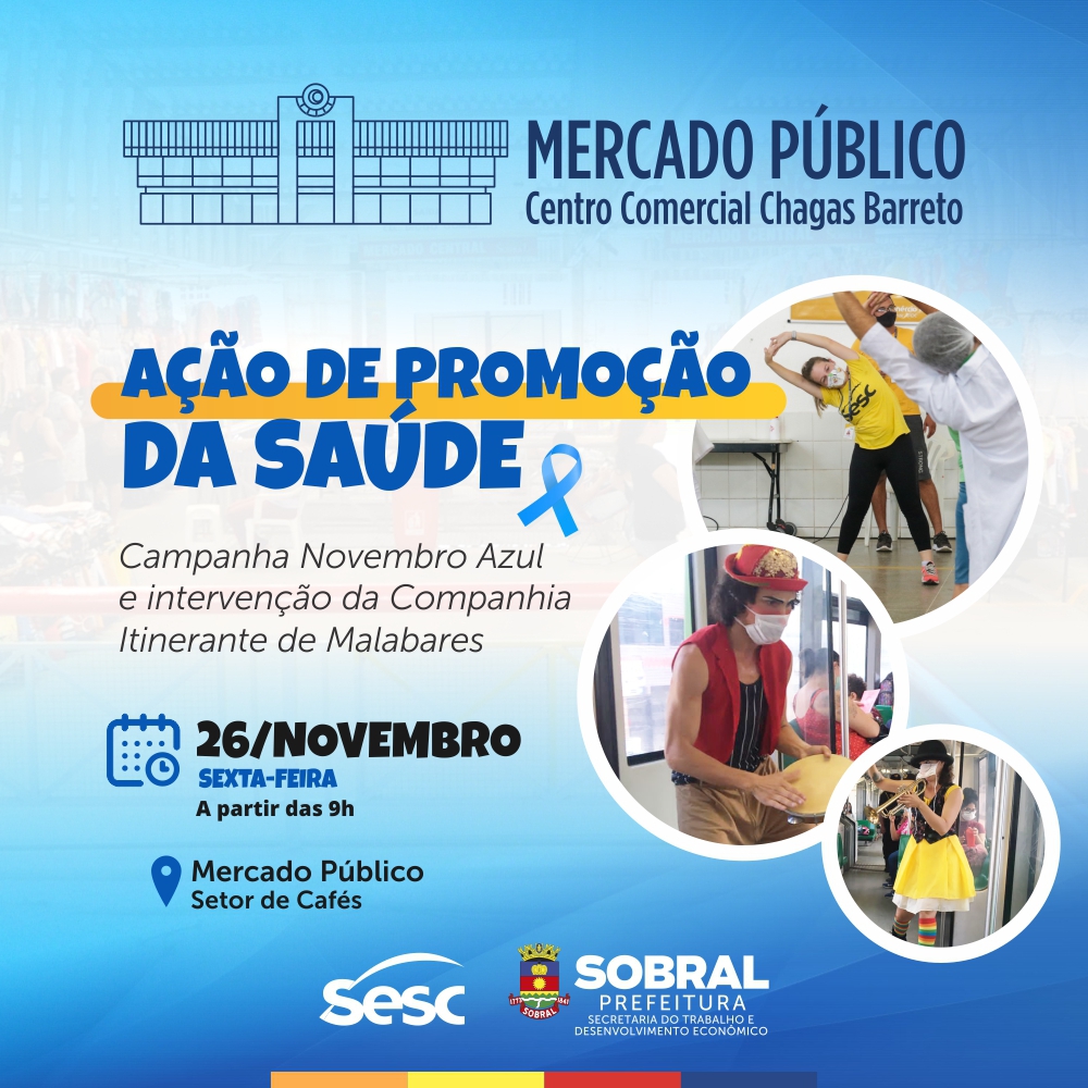 Prefeitura de Sobral Mercado Público de Sobral promove dia de conscientização sobre o câncer