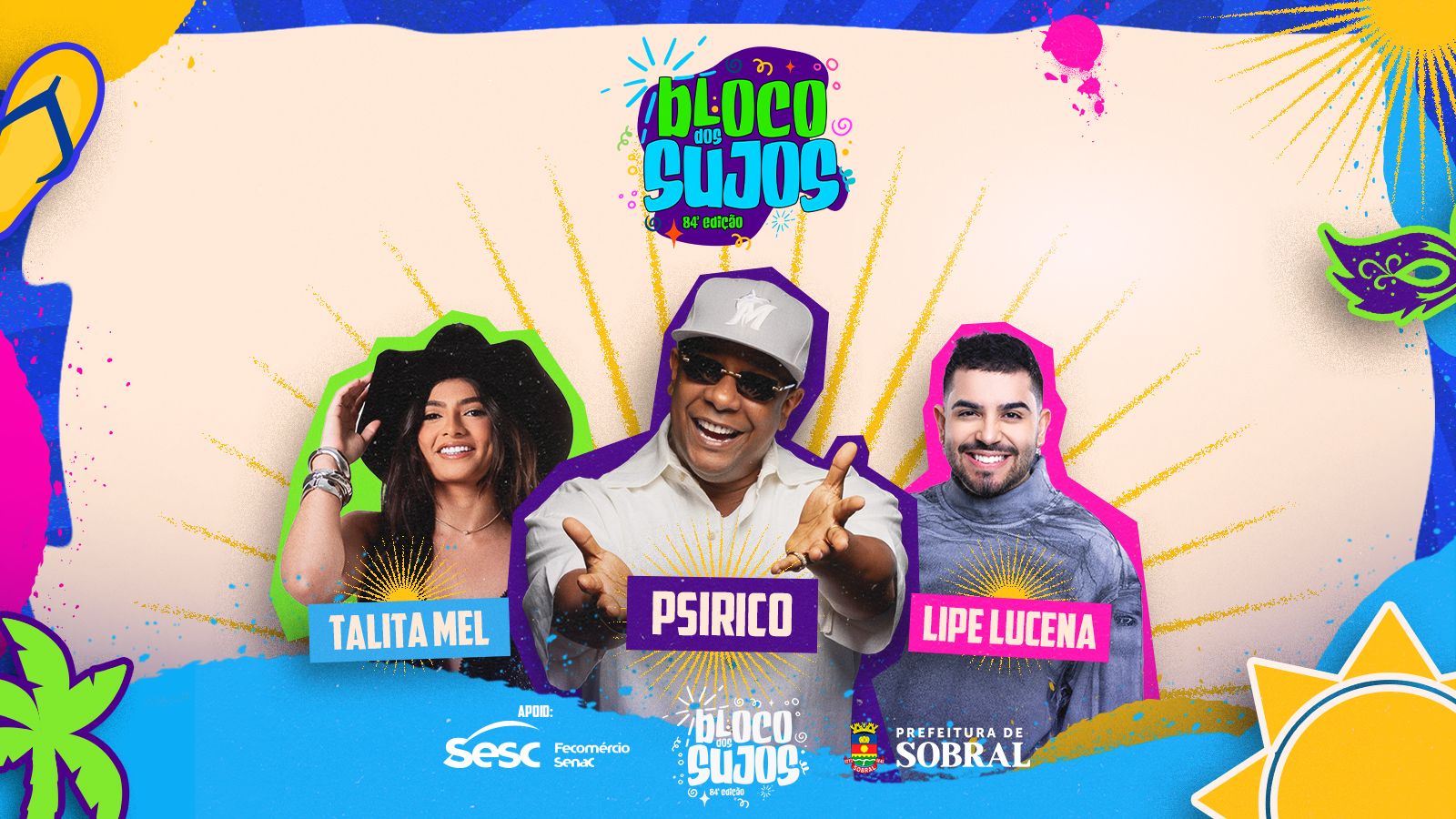 Prefeitura de Sobral realiza a 84ª edição do Bloco dos Sujos neste sábado (7)