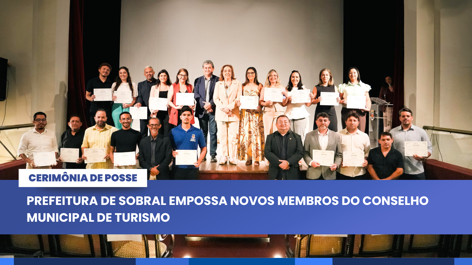 Prefeitura de Sobral empossa novos membros do Conselho Municipal de Turismo